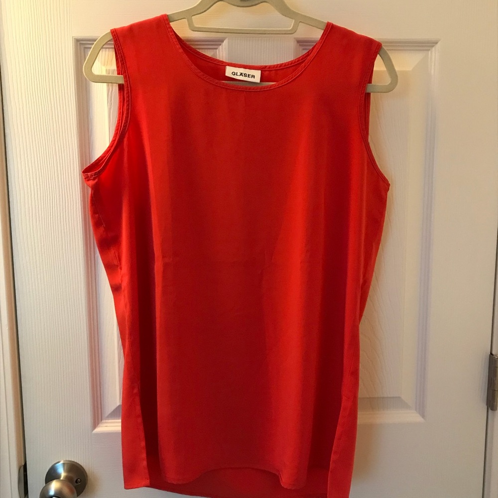 Glaser Red sleeveless top